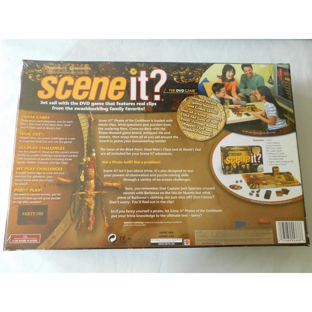 Scene It Pirates Of The Caribbean DVD Game: New & Factory Sealed